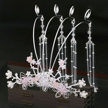 步摇发饰儿童汉服头饰发冠女古风简约凤冠复古流苏发簪子发夹饰品