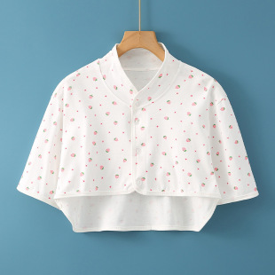 Summer waistcoat men's and women's pure cotton shoulder pad breathable air-conditioned room cold-proof maternal month shoulder warm feeding shawl
