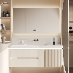 【暗裝牆出水】杜邦可麗耐一體盆浴室櫃組合洗手臉盆衛生間洗漱台