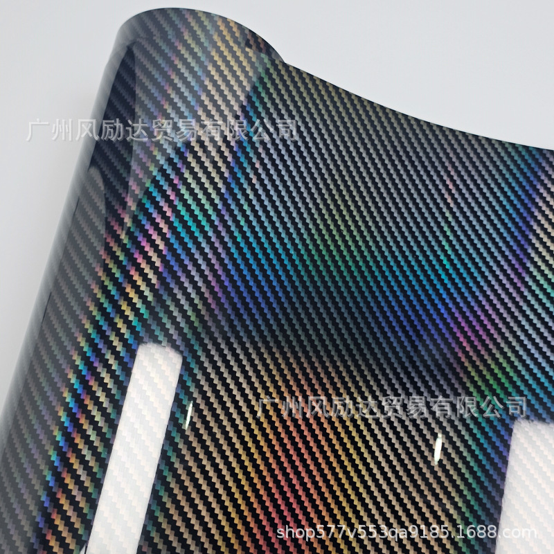 国境を越えた新製品pet 9dレーザー虹炭素繊維中制御内装明るい黒色赤色銀色全車体改色|undefined