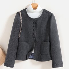 一件代发网红爆款简约小香风外套2025秋季新款时尚休闲百搭上衣女