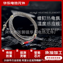 厂家铜螺钉热电偶温度感应线英制螺纹温控器包检测热电偶补偿导线