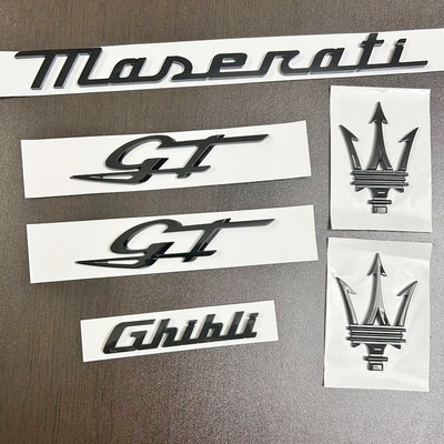Car logo Black Ghibli Levante Quattroporte - geberit-gloss-black-suit-gt-six-piece-set