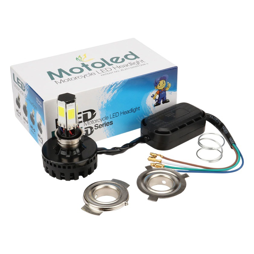 Motoled motocicleta lejos y cerca de la luz M6D6-side luminoso súper brillante faro motocicleta LED faro