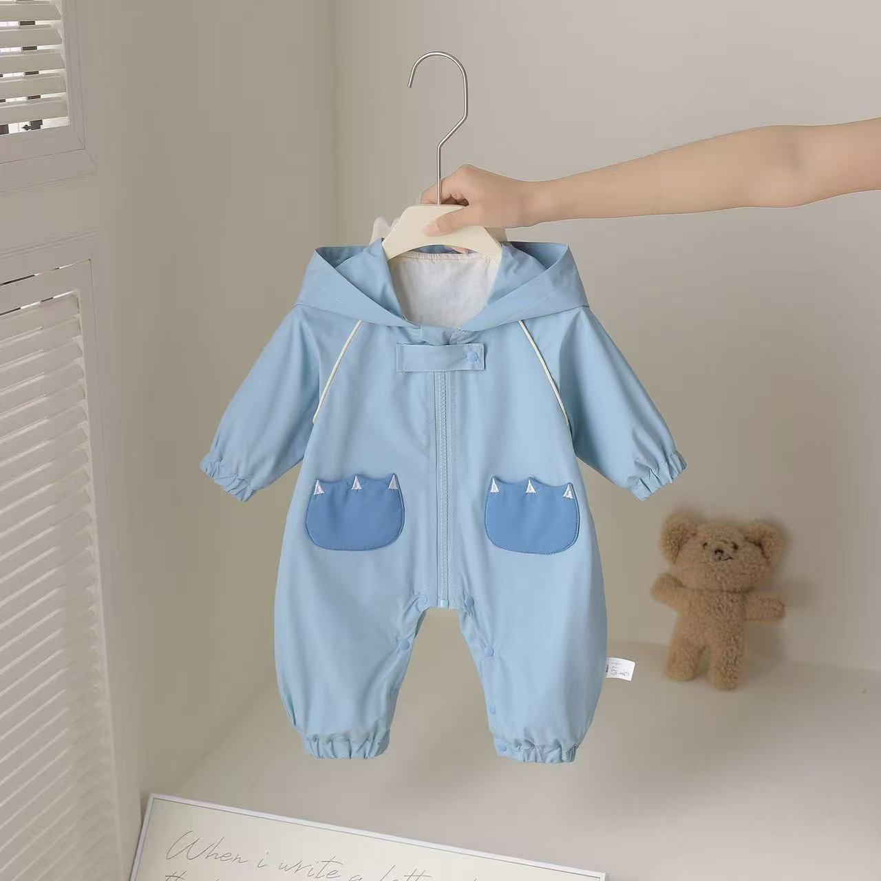 106059819@qq.com Infant Toddler Boys Girls' Spring And Autumn Cute New Super Adorable Jumpsuit, Outdoor Clothing, Windbreaker, Romper_voghion.com