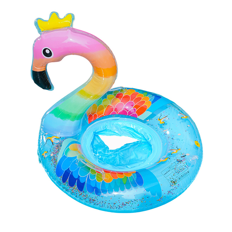 Inventario transfronterizo para aumentar el anillo de natación de flores flamencos con sequinilla, anillo de natación inflable para hombres y mujeres. image 19