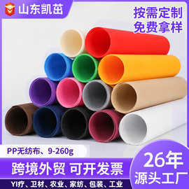 厂家pp纺粘无纺布卷口罩原料布过滤透气9-260g丙纶不织布定制彩色