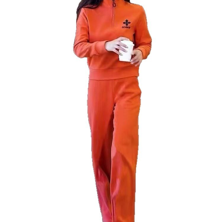 休闲运动服套装女2025秋冬季新款时尚大码宽松减龄显瘦两件套|undefined