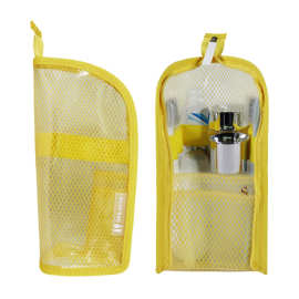 防水拉链洗漱袋化妆包定制可立式半透明网纱文具袋PVC笔袋笔筒女