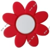 Silicone tennis racket, red shock absorber, flowered