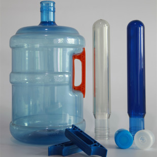 Taizhou factory exports five gallon tube blank bottle embryo 55mm diameter gland 7300G disposable bucket