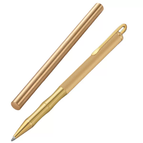Chinese Style Fashion All Brass Pen Pure Metal Orb Sign Pen Holiday Business Gift Pen Laser Engraving LOGO