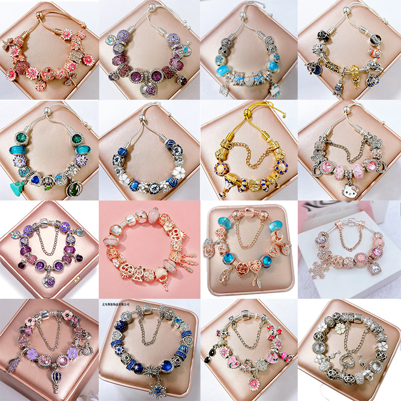 Size adjustable diy bracelet Panjia style silver golden rose gold Yiwu factory supply wholesale Size adjustable diy bracelet Panjia style silver golden rose gold Yiwu factory supply wholesale