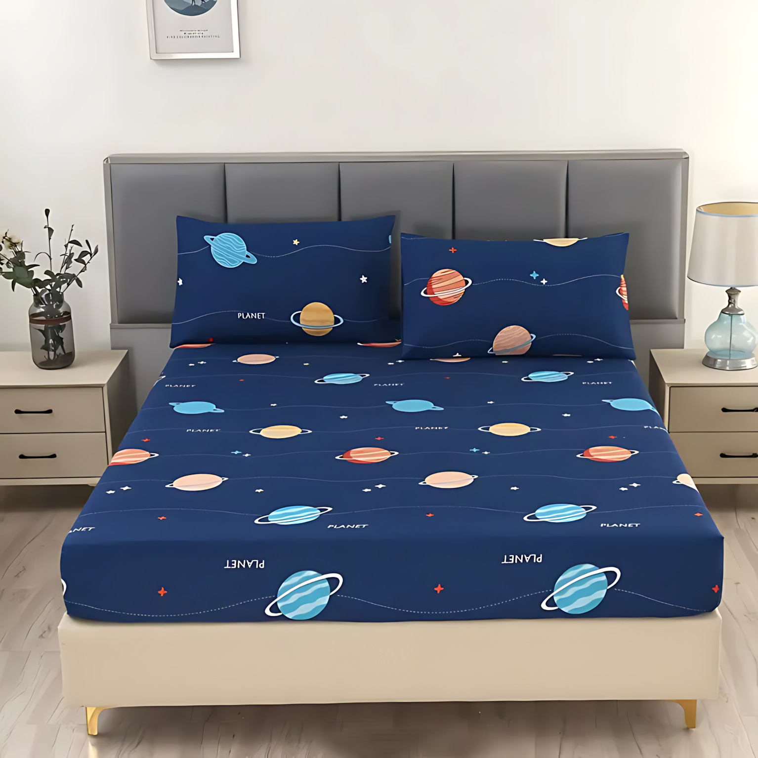 TUME / JIT dibujos animados transfronterizos estrella temática patrón de impresión digital de alta definición cama de cama de cama de cama