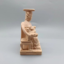 慧仙旺黄杨木湄洲妈祖摆件旅游纪念像办公室汽车装饰保平安桧木佛