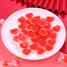 喜糖散装心型玫瑰花型高端橡皮糖QQ果汁软糖红色婚礼婚庆结婚糖果