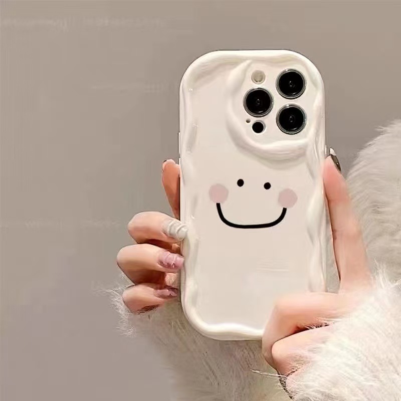 Sonrisa rubor para iphone15promax funda para teléfono móvil Apple 16 anti-caída 14pro simple 13/12 chica
