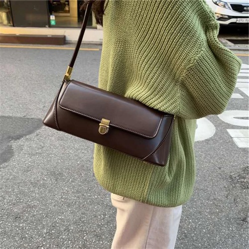 High-end bag, foreign style, fashionable retro baguette armpit bag  new versatile shoulder crossbody bag trendy