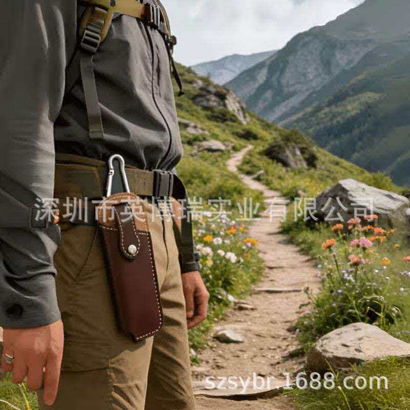 Outdoor Mountaineering Folding Knife Storage Sheath, Wearable Belt, Portable Knife Sheath Protective Cover, Camping Tactical Bag Accessories