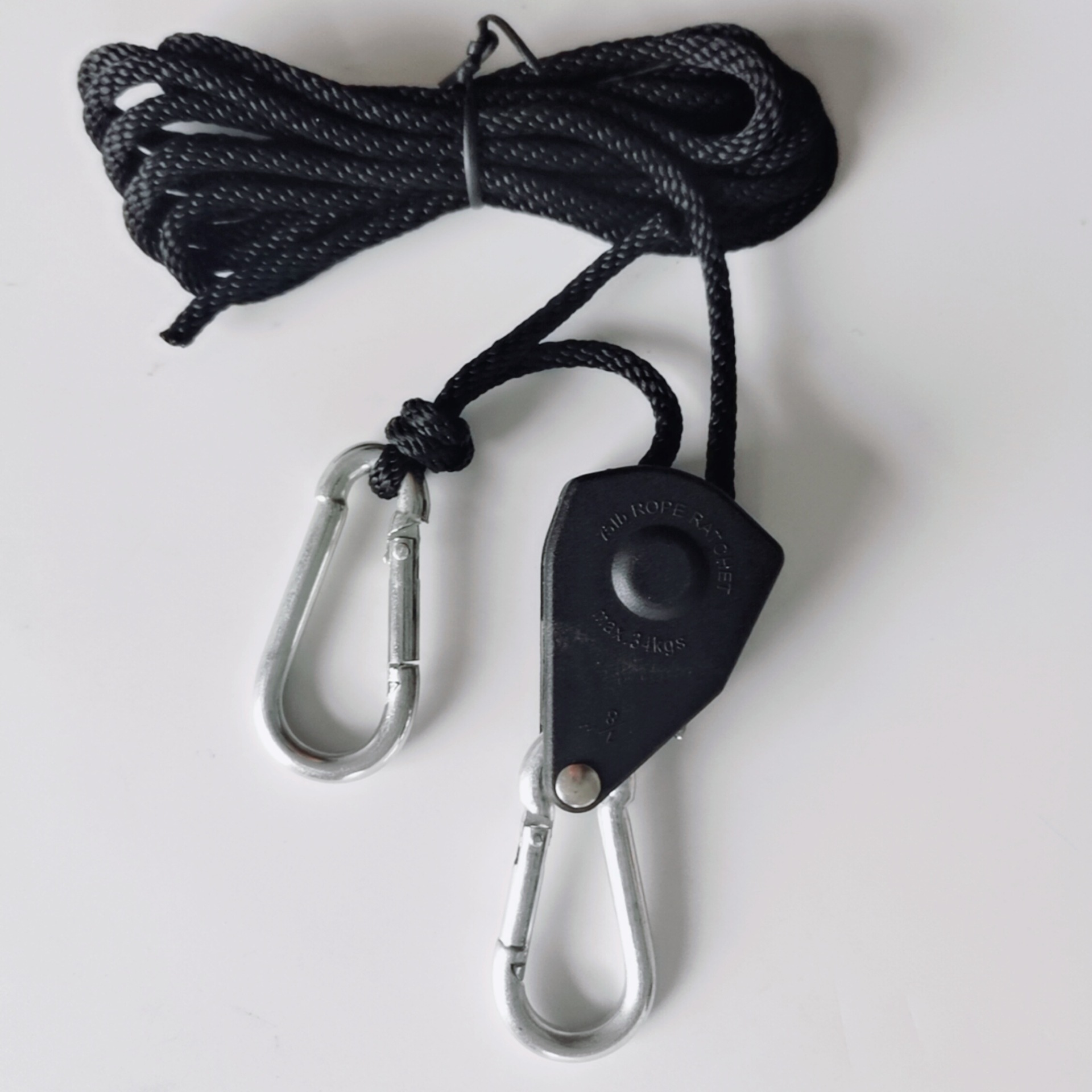 플라스틱 휠-2.4m 검은 로프-1/가방 포장