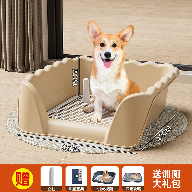 特大サイズの犬トイレの高フェンスは、小中大型犬のメッシュをこぼしないでください。|undefined