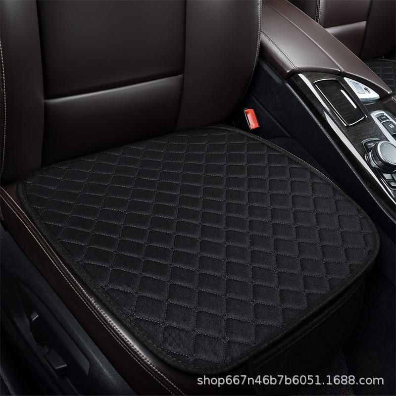 Cojín de asiento de automóvil lino cojín de asiento de automóvil lino cubierta de asiento de automóvil tres piezas cojín de asiento cojín de automóvil exportación ventas calientes