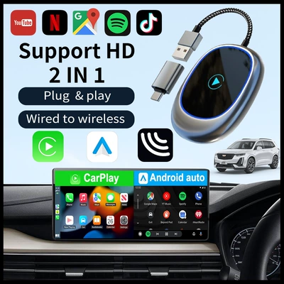 Simsiz CarPlay və Android Auto wired to wireless Apple