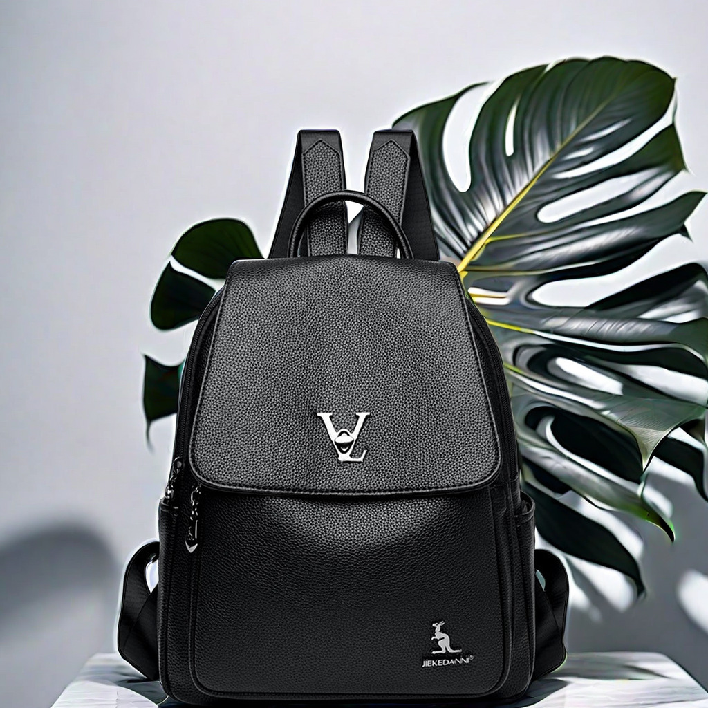 Mom 2024 neue Mode schwarz klassischer Rucksack hochwertige Damen Casual Reisetasche Trend_voghion.com