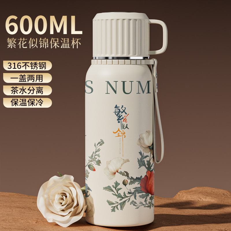 업그레이드 모델 - 스틸캡 화이트 스마트 600ml