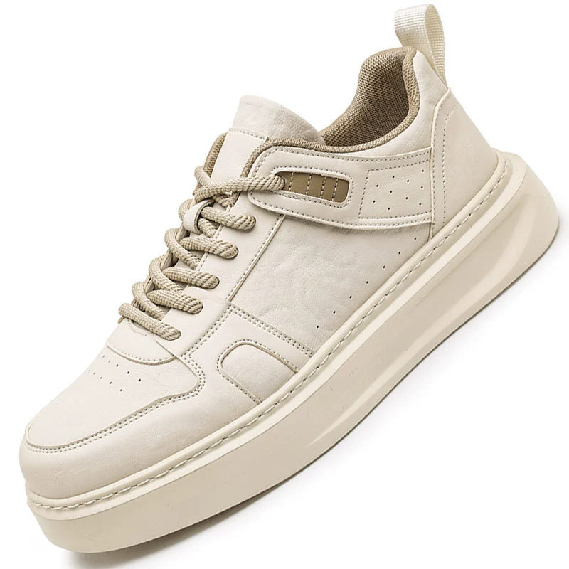 Обувь Мужская обувь Весенняя кожаная обувь Мужская обувь прилив Рабочая повседневная обувь дикая мягкая подошва корейская версия спортивной обуви на плоской доске