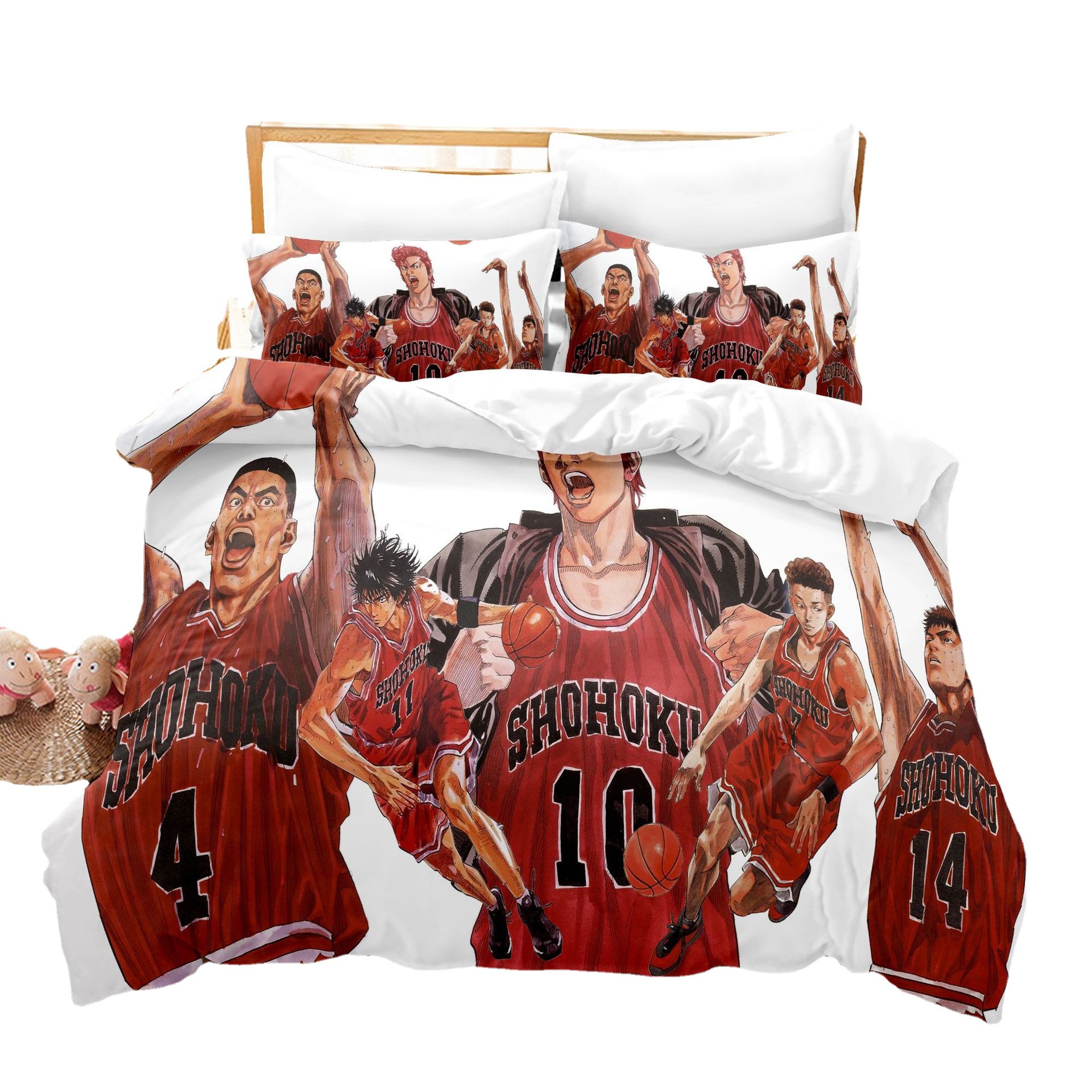 Three dimensional duvet cover with down