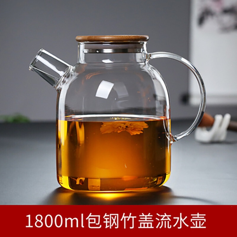 Glass Teapot for Home Use, High-Temperature Water Boiling Kettle, Large Tea Brewing Pot with Filter, Floral Teapot, Direct Flame High Borosilicate Glass Teapot for Home Use, High-Temperature Water Boiling Kettle, Large Tea Brewing Pot with Filter, Floral Teapot, Direct Flame High Borosilicate