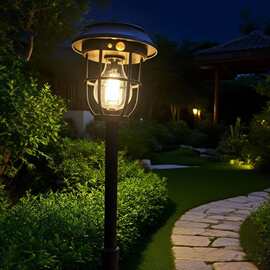 太阳能灯户外照明露营灯感应灯人来即亮吊灯钨丝台灯充电马灯挂灯