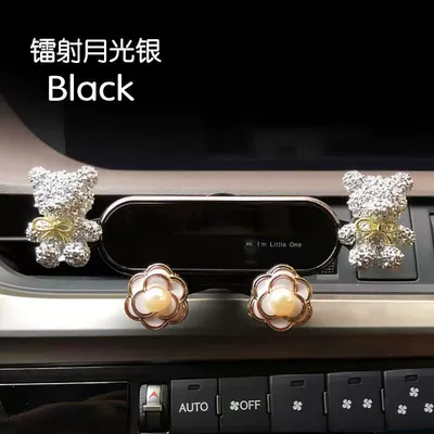 Car phone holder, Car phone holder, cartoon - moonlight-silver-violent-bear-upgraded-version-moonlight-black