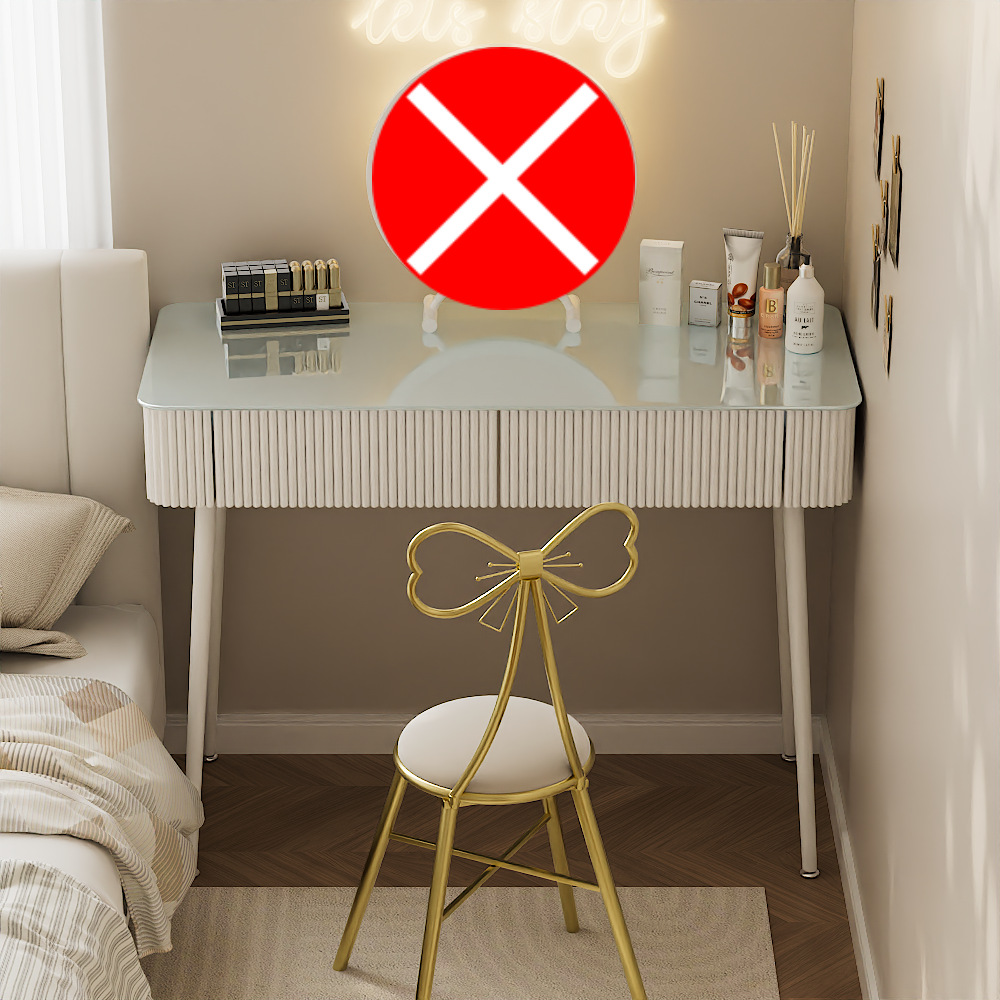 100cm 테이블 + 나비 스툴 (거울 제외)