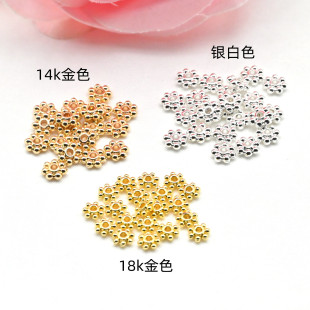 diy�ֹ��Ʒ14k����ɫѩ��Ƭ�����������朸�Ƭ����ɢ�����