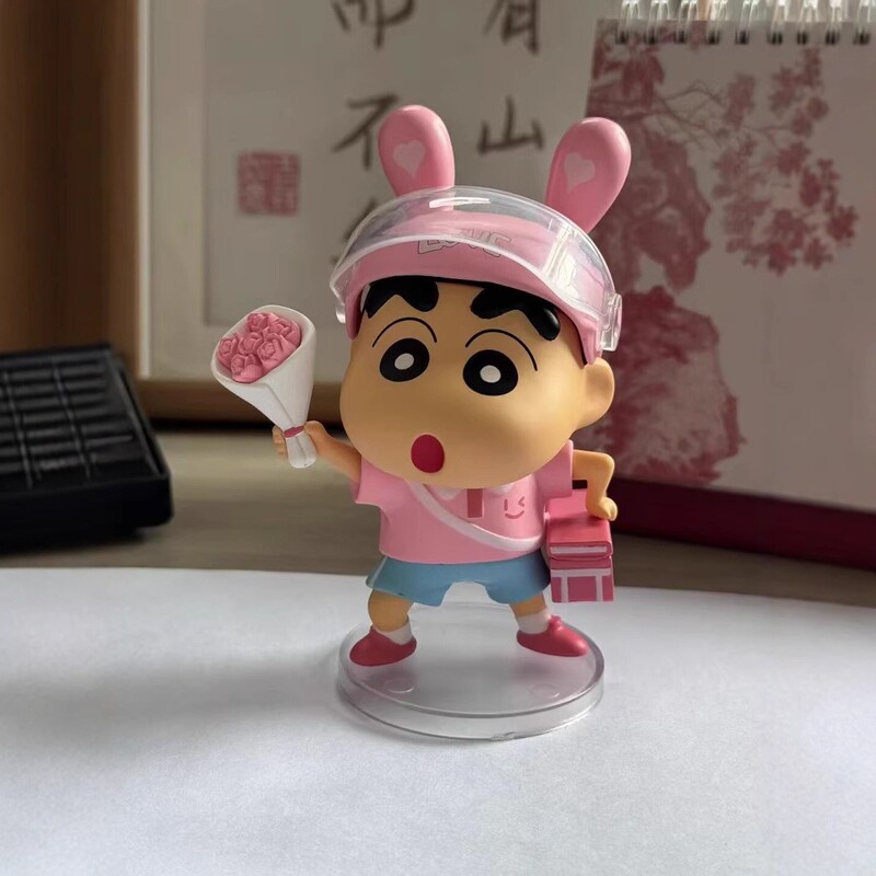大モール丸クレヨンしんちゃん GK バレンタインデー花ギフトしんちゃんヘルメット手作りアニメーション周辺モデル装飾品|undefined