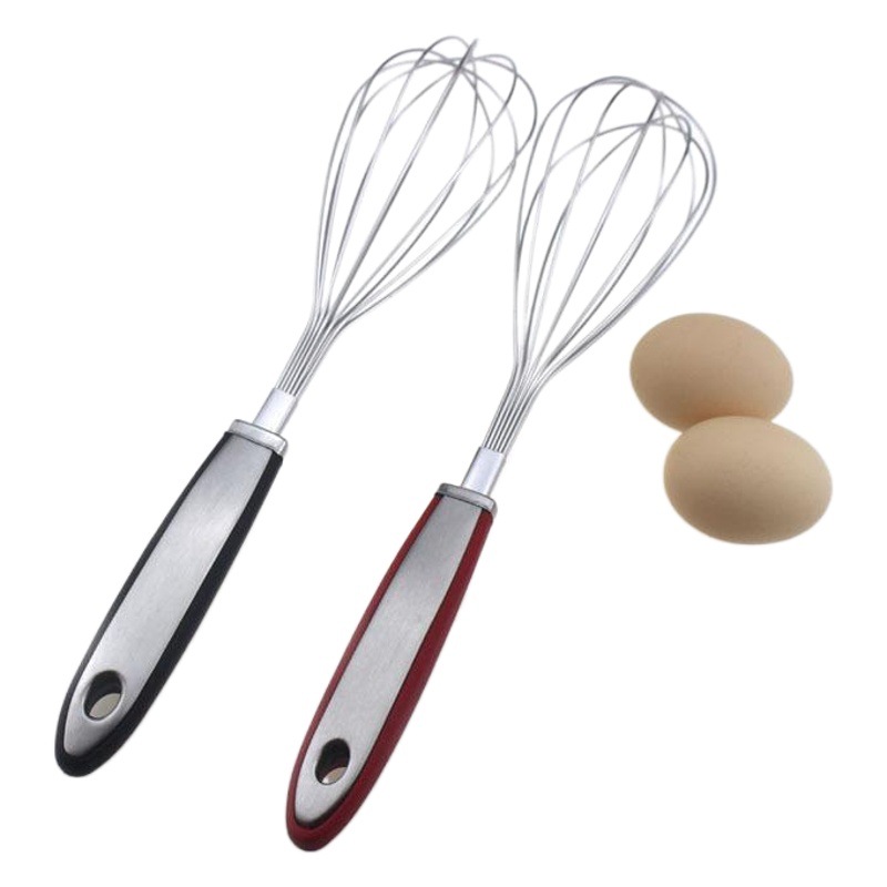 Manual Egg Beater, Household and Commercial Baking Cream Whipper, Non-Slip Handle Batter Mixer with Hanging Hole