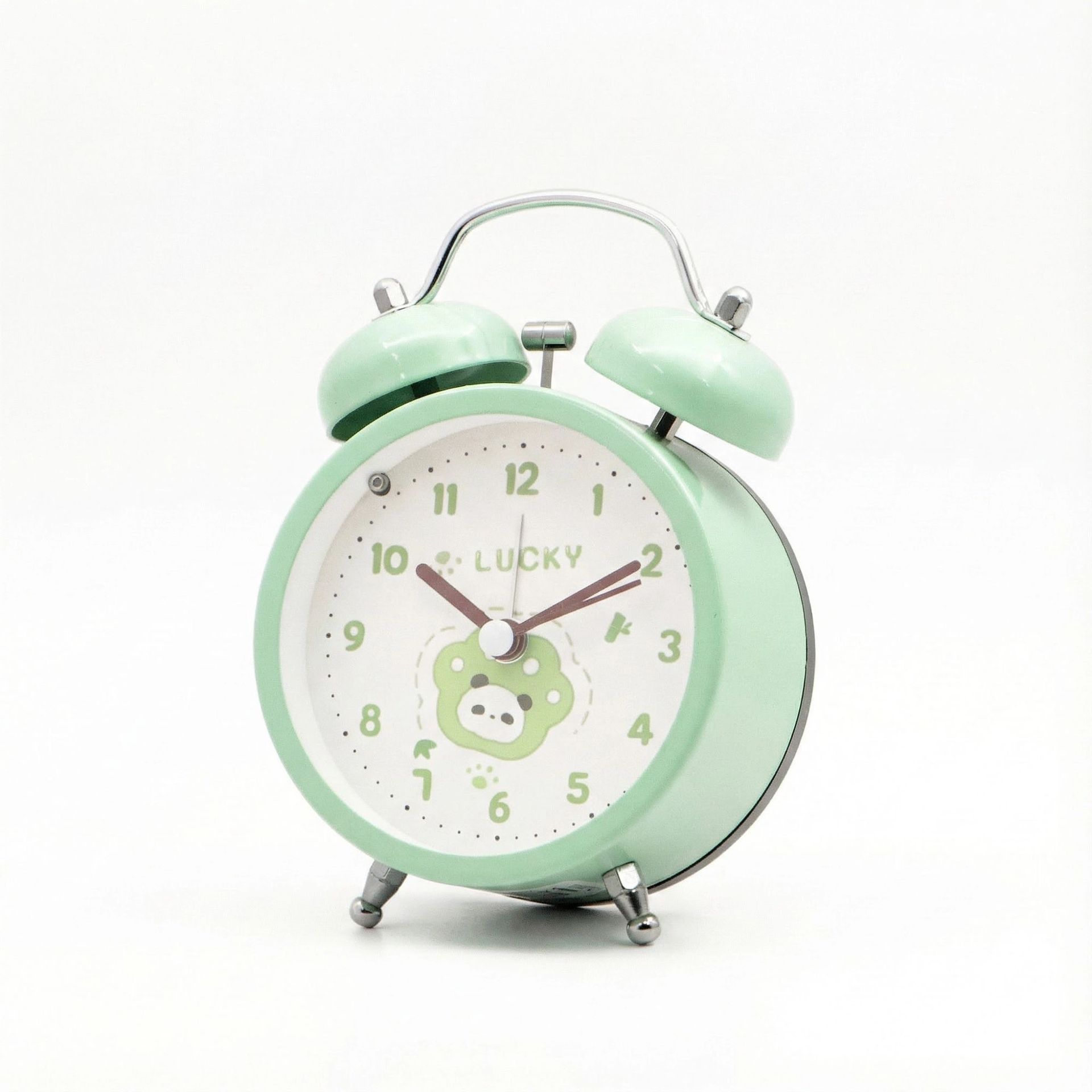 Nuevos estudiantes de secundaria y secundaria transfronterizos timbre de escritorio de metal pequeño reloj de despertador para niños lindos dormitorios animados mini despertador image 6