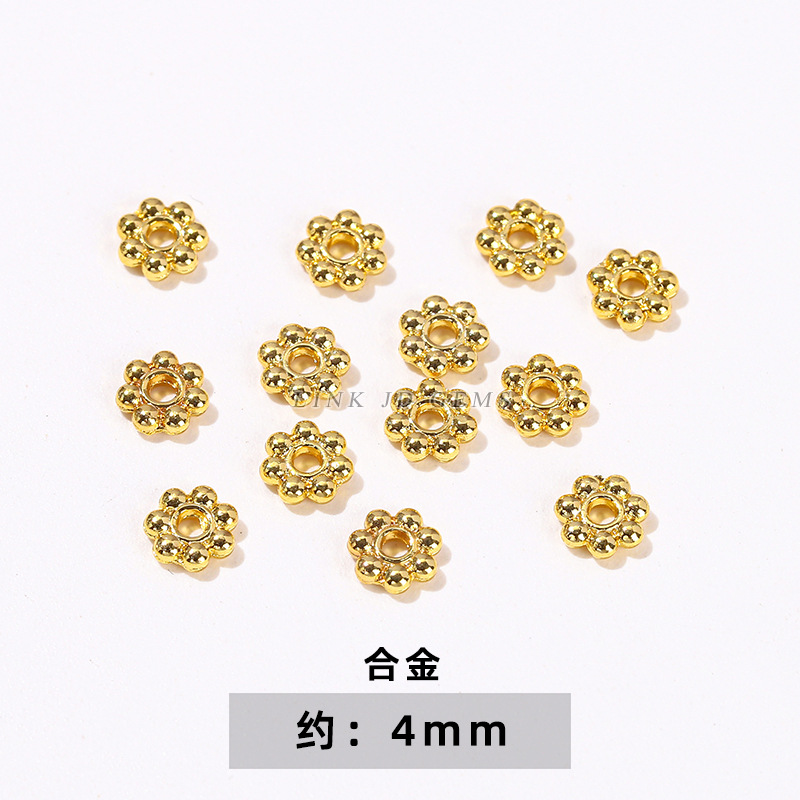 Golden, 750 sample gold, with snowflakes