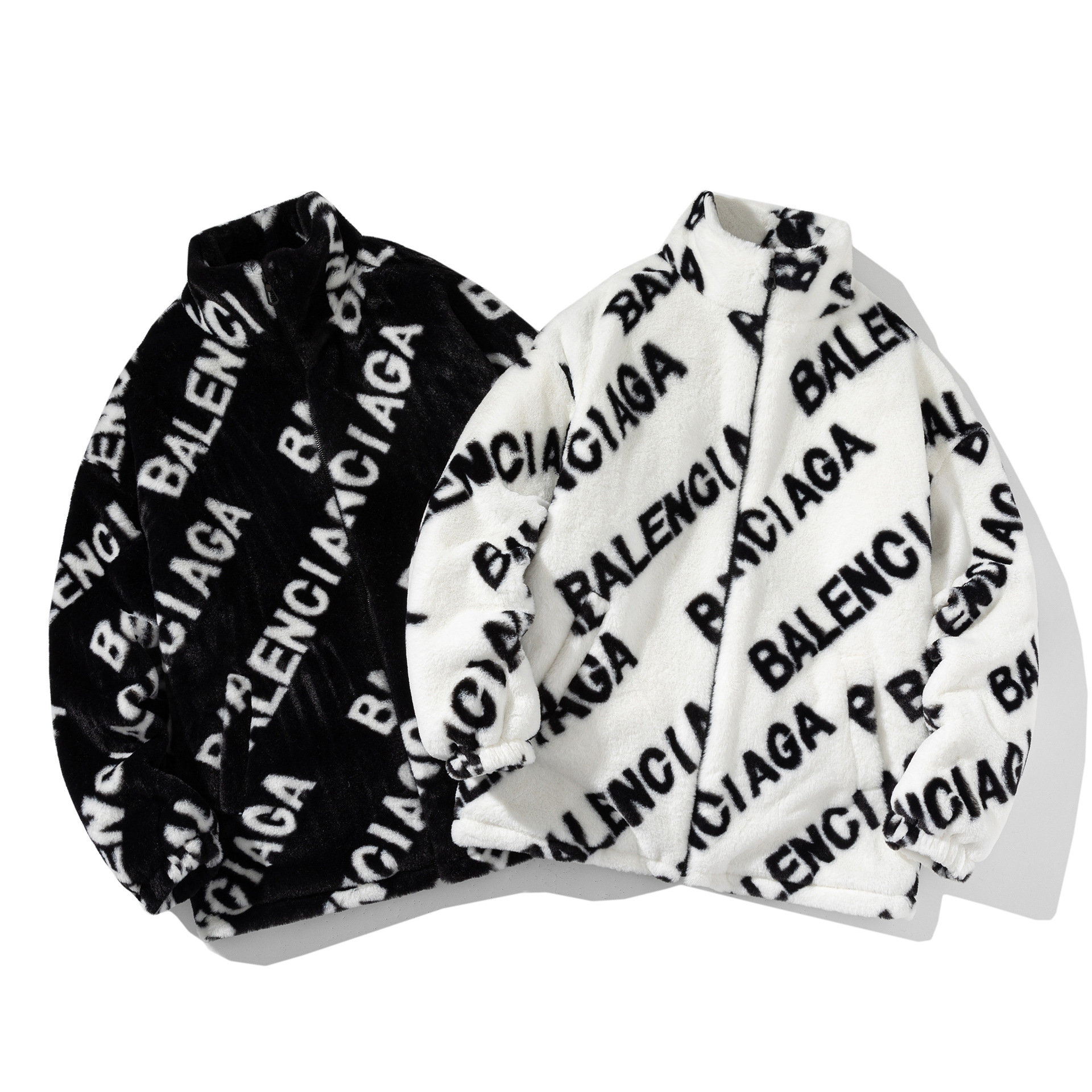 Ins hong kong estilo de invierno para hombres nuevo abrigo de felpa de algodón acolchado cálido suelto todo partido marca de moda de algodón y engrosamiento mapache