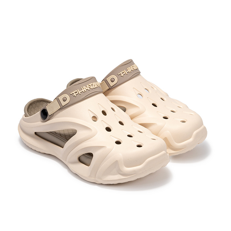 Zapatos de moda coreana para hombres, zapatos de playa de moda de verano, zapatillas frías con una base gruesa resistente al desgaste.