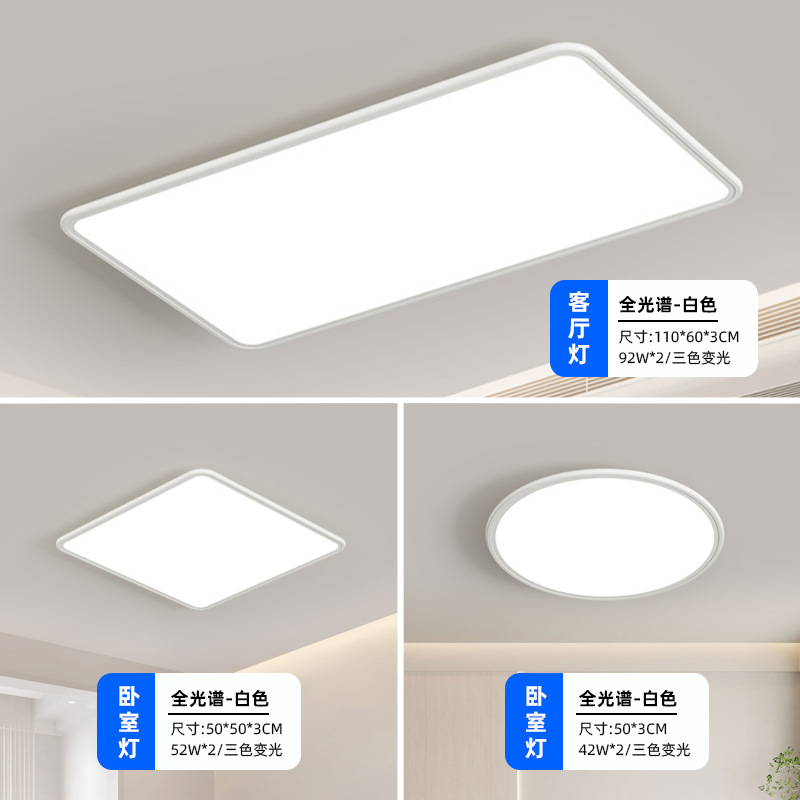 Two bedrooms and one living room (diamond crystal panel suspended model)