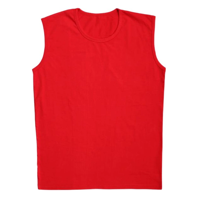 Жилет для женщин среднего и пожилого возраста из хлопка оптом в этом году Красная майка без рукавов для матери с широким плечевым жилетом свободного кроя большого размера
