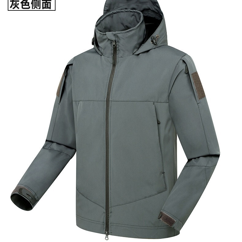 New in stock soft shell mountaineering spring and autumn tactical jacket shark skin thin windbreaker Special Forces camouflage military fan jacket New in stock soft shell mountaineering spring and autumn tactical jacket shark skin thin windbreaker Special Forces camouflage military fan jacket