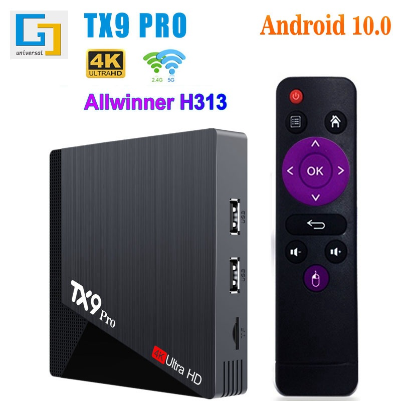 Cross-Border Tx9Pro Android 10 Network Tv Box H313 Dual-Band Wifi Set-Top Box 4K Hd Tvbox Wholesale
