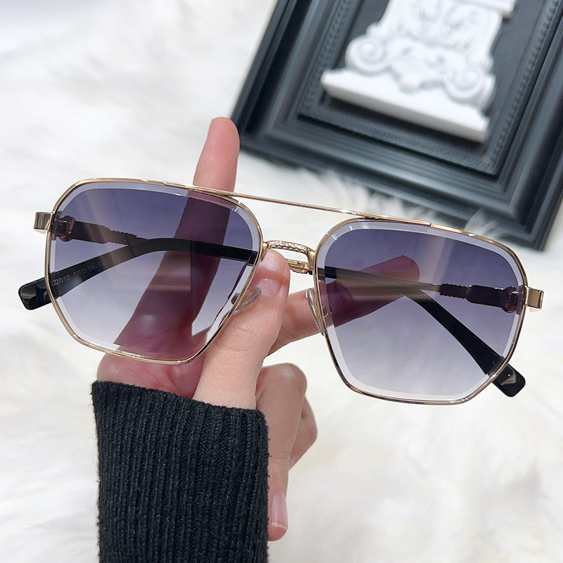 Men's Sunglasses, Versatile Casual Metal Sunglasses, Outdoor Trendy Sunshade Glasses, 2010Uv400 Protection