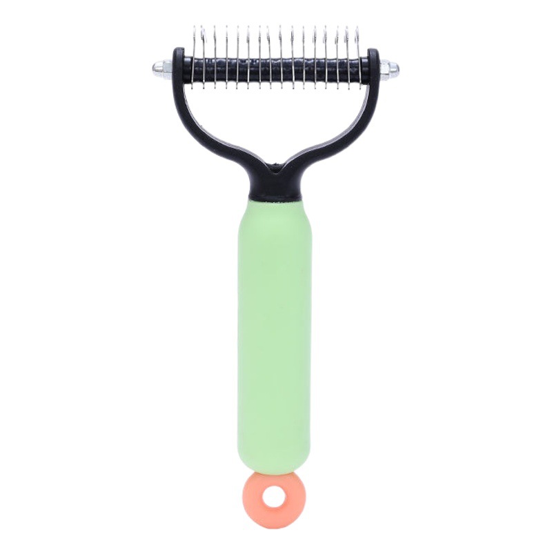 Mascota de doble cara nudo peine perro peine cepillo peine gato depilación flotante artefacto peine de acero especial suministros de Peine de gato