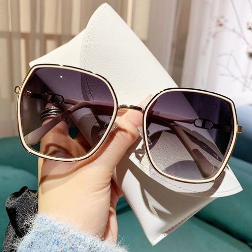 Sunglasses with Gradient Color, One Piece for Women, Fashionable and Classic, Elegant, UV Protection, Trendy