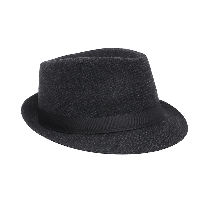Pequeño bombín sombrero Otoño e Invierno Nuevo estilo coreano ocio al aire libre cálido sombrero de Jazz de mediana edad y ancianos sombrero de moda británica entrega de una pieza